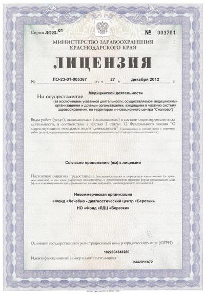 Лицензия